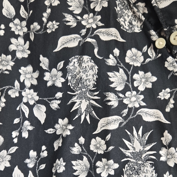 Arizona Jean Company Black and White Floral Shirt - Picture 5 of 12